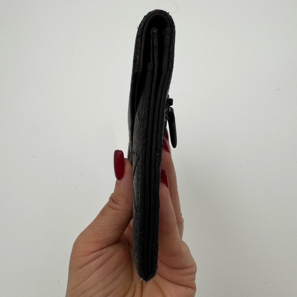 Chanel Vintage  Black Wild Stitch Lambskin Small
Wallet - Picture 10 of 13